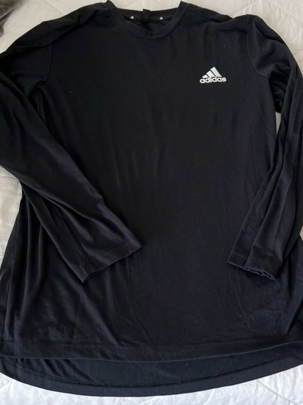 Mens Adidas Long Sleeve Shirt Aeroready Black Size Large